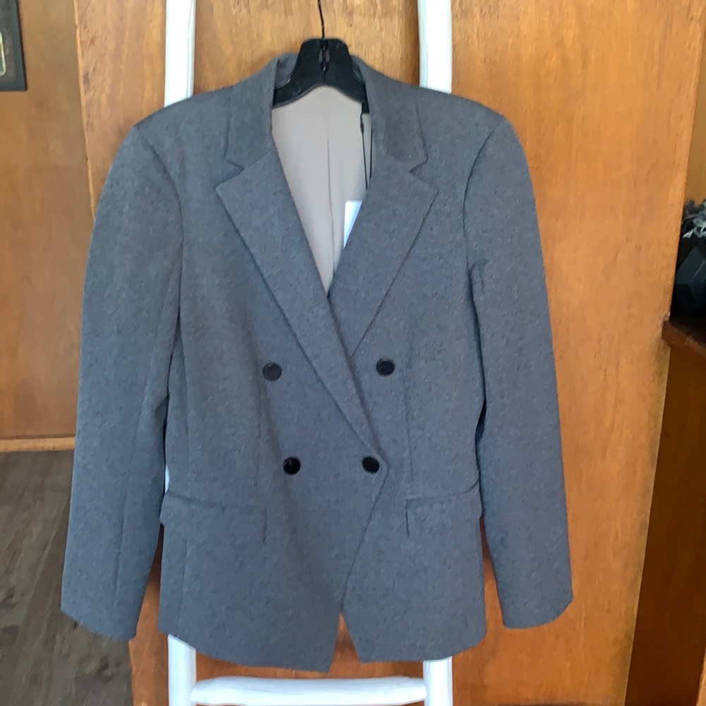 Theory Warwick Angled Jacket. Brand New. Size 8. Grey